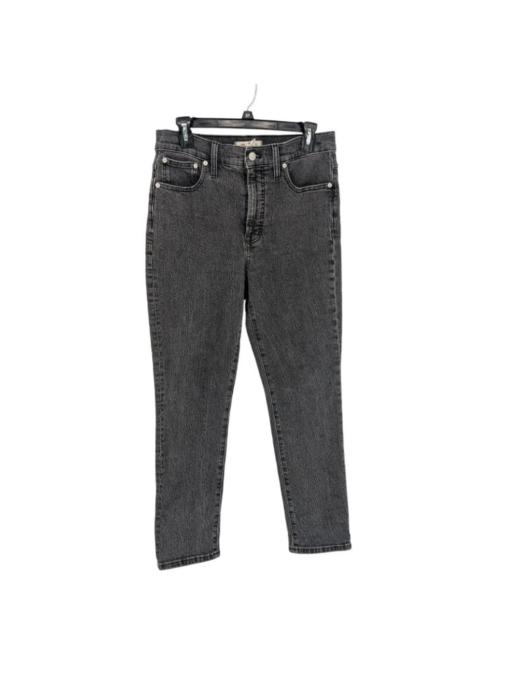 Madewell Perfect Vintage Jeans Washed Black High Rise Mom Tapered Denim Retro 28